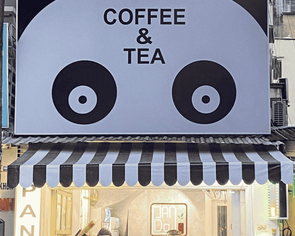 loa cho quan tra sua Panda tea