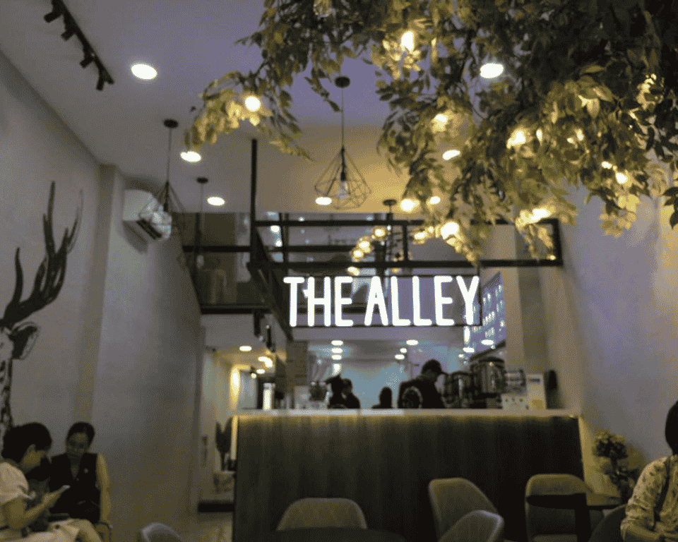 Loa cho quan tra sua the Alley